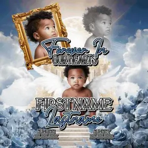 PSD-247 In Loving Memory Shirts Ideas RIP Rest In Peace Memorial Template Design Picture Wings Funeral All-Over Sublimation Photoshop Template