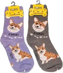 Corgi Unisex Crew Socks (2 pairs)