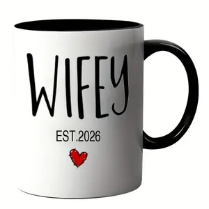 1pc, EST 2025 Couple Mugs, Mr& Mrs Wedding, Valentine's Day, New Year, Easter, and, Suitable Dad, Mom, Friends, and Colleagues