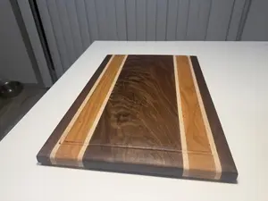18"x12" Handcrafted Wood Cutting board Center Strip