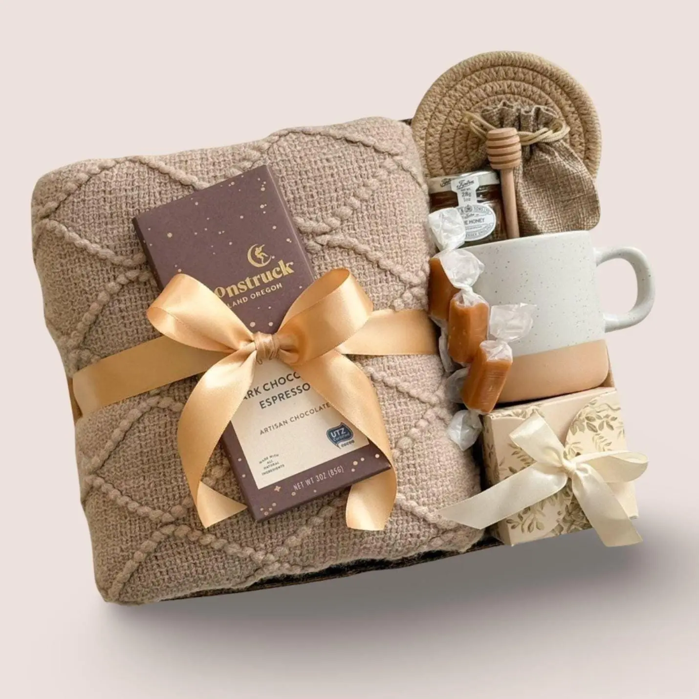 NEW Sending hugs for her, Care package for friend, Comfort gift box, Get well soon, Recovery gift set, Warm cozy, friendship, Gift for women