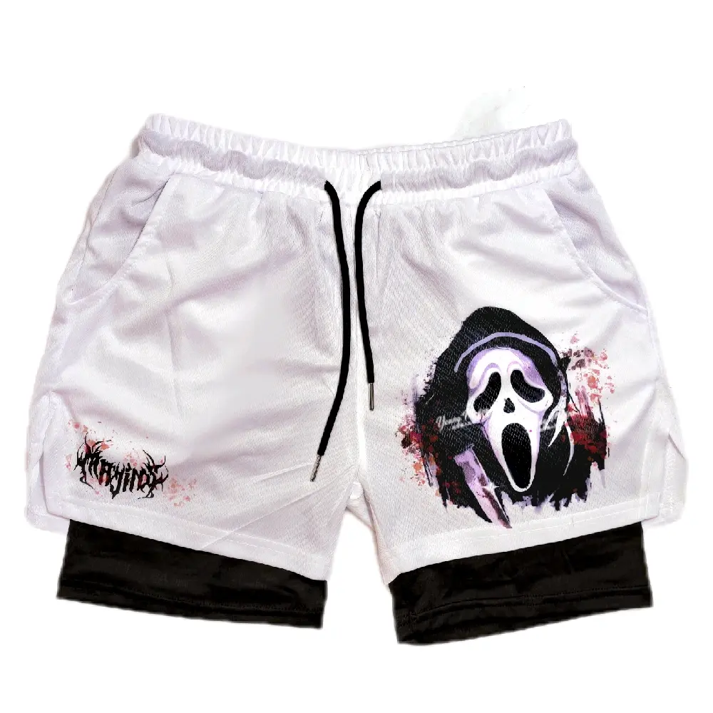 Ghost Face "Halloween" Gym Shorts