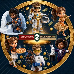Paycheck2Billionaire: Master Financial Freedom - Smart Investing & Cost Management Board Game - Ideal for Game Night, Educational Play - Perfect for Boys and Girls Ages 8+, Adults and Family