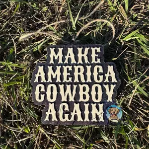 Make America Cowboy again car freshie | car freshener | freshies | cowboy | America | gifts for men