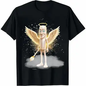 Men’s 100% Cotton Funny Graphic Tung Tung God Sahur Brainrot Meme T-Shirt Unisex