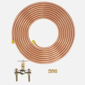 EASTMAN 15 ft 1/4 -in OD Inlet x 1/4 -in OD Outlet Copper Ice Maker Install Kit
