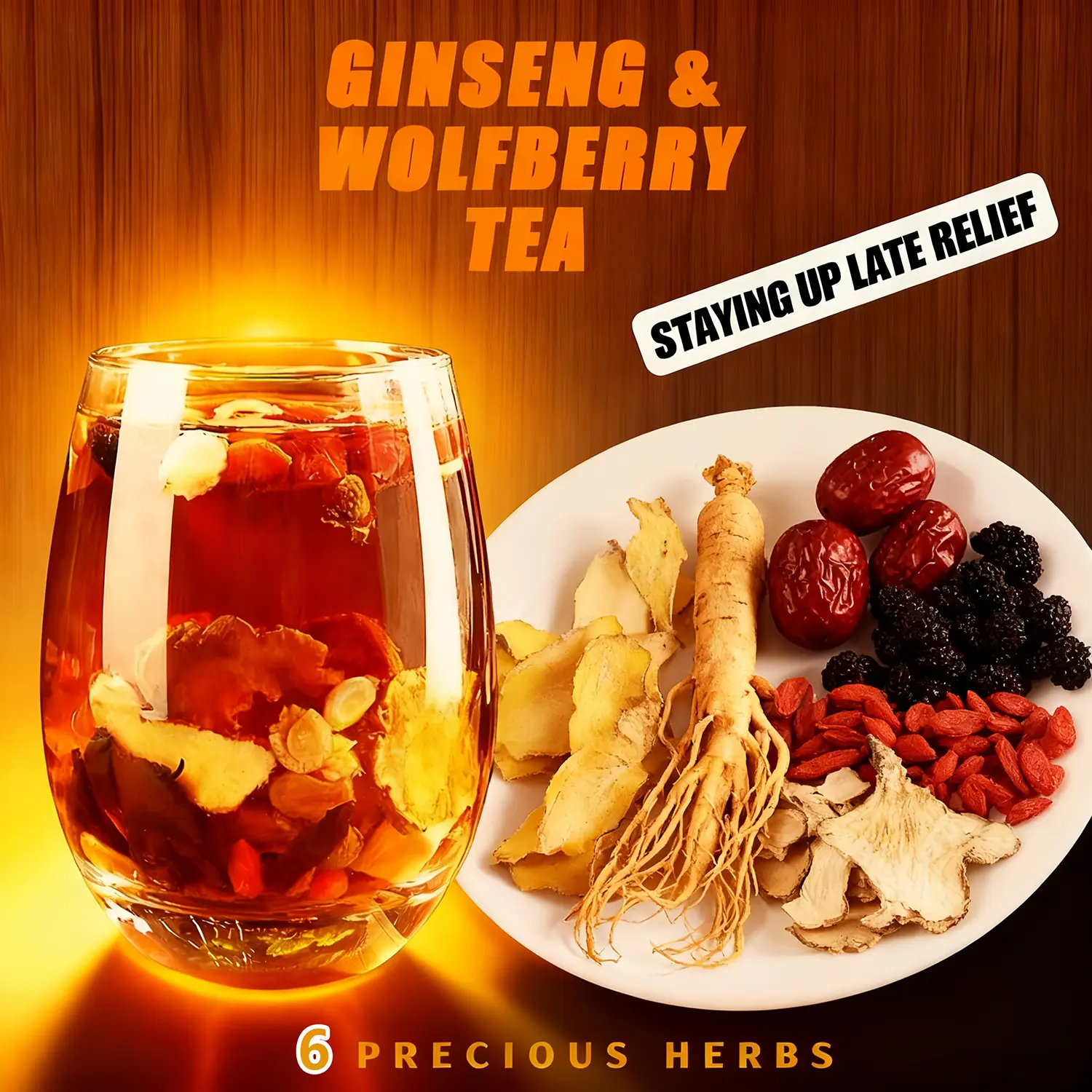 Mulberry Goji Berry Red Date Detox Tea Bags, Red Date Sweet Herbal Drink, No-Additives Natural Chinese Beverage, Easy-Brewing Health & Beauty Drink, Ideal Christmas Gift for Friends & Family