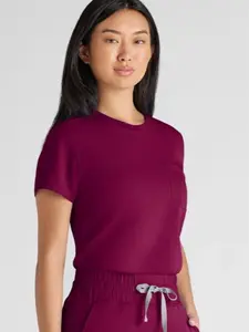 ReSurge Citrine Women's 1-Pocket Crew Neck Tuck In / Wear Out Scrub Top