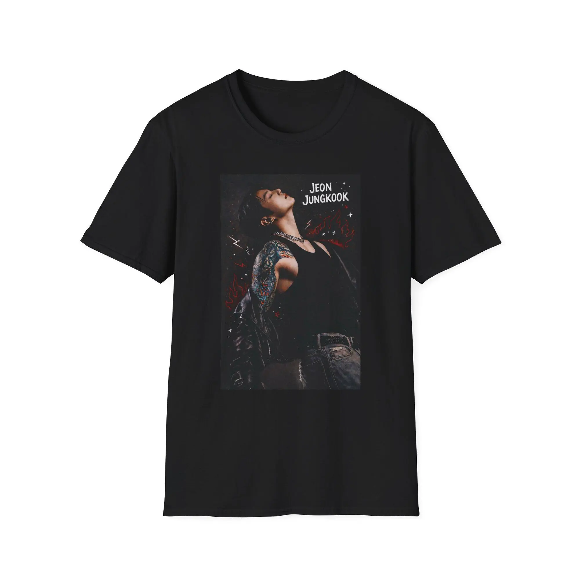 Jungkook T-Shirt K-Pop Idol Portrait Tee, Kpop Fan Shirt, Kpop Fan