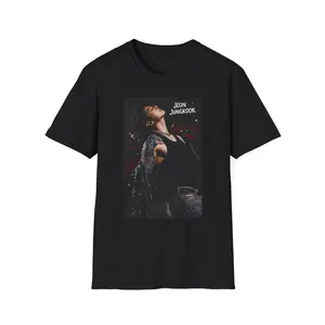Jungkook T-Shirt K-Pop Idol Portrait Tee, Kpop Fan Shirt, Kpop Fan Gift 90S Style, Music Tour Gift Unisex, Gift For Women And Man