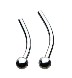 Titanium Threadless Curved Barbell
