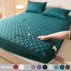 2/3 Piece Waterproof Mattress Protector Set – Includes Fitted Sheet & Mattress Cover with Deep Pocket, Soft, Noiseless, Breathable, Stain-Resistant, Machine Washable, with Pillowcases for Bedroom, Guest Room, Dorm, Kids, Pets, Elderly, Hotels