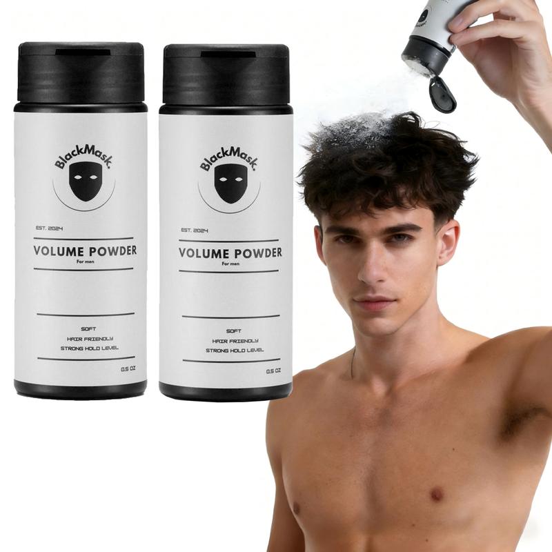 BlackMask Volume Powder - 0.5oz, Soft Hold Hairspray for Men & Women, Matte Finish, No-Rinse Styling Powder, Styling Powder | Matte Finish Powder | Soft Texture, Hair Styling Products