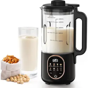 50oz Nut Milk Maker Machine, 10 in 1 Automatic  Based Milk Maker for Homemade Oat, Coconut, Chowder, Juice, Soy Milk with 20 ,Delay Start, Boil Water, Keep Warm & Auto Clean