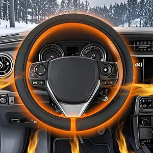 Winter Heated Steering Wheel Protector - Anti-Slip, Comfortable, Safe for Cars, Trucks & SUVs