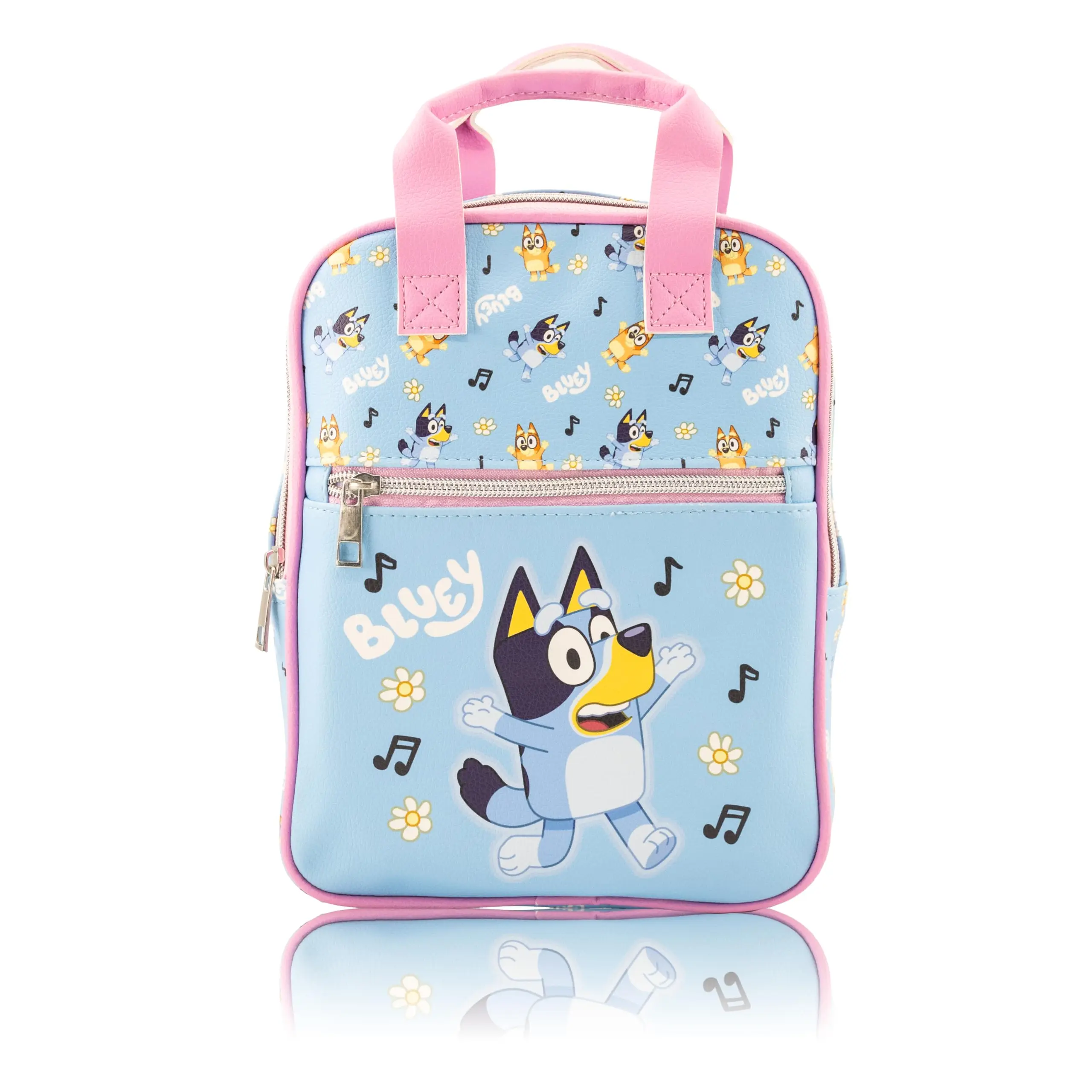 Fast Forward Sitch, Hello Kitty or Bluey Mini Backpack | 10" PU Leather Bluey Backpack Purse