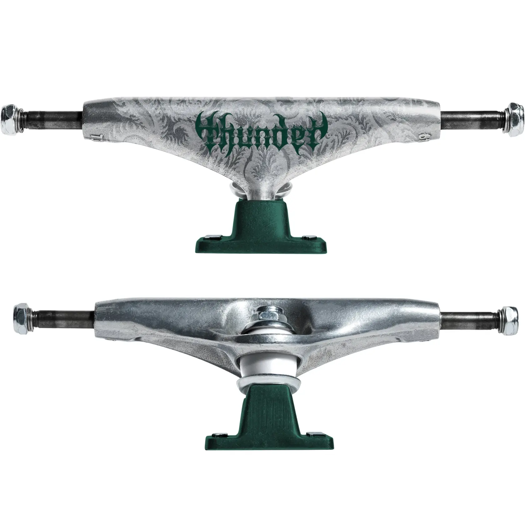 Thunder Skateboard Trucks Catalyst Re-Gen T-II Silver/Green 149 (8.5")