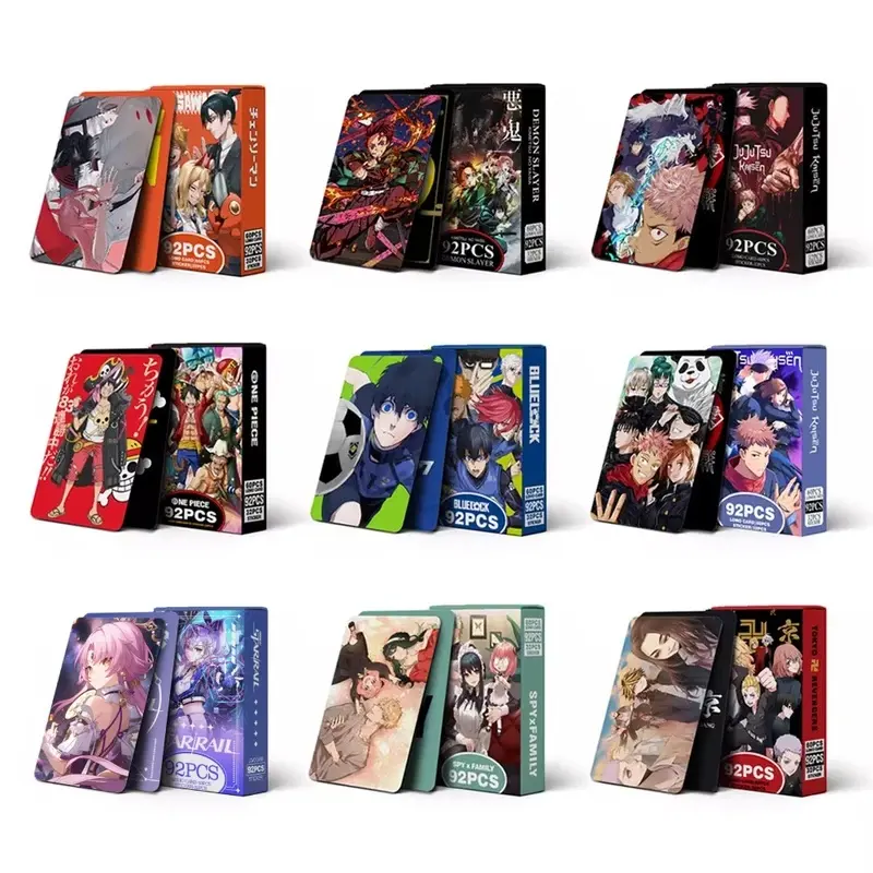 Anime Haikyuu Lomo Card Postcard Toy Demon Slayer Genshin Impact Collection Cards With Stickers Birthday Gift