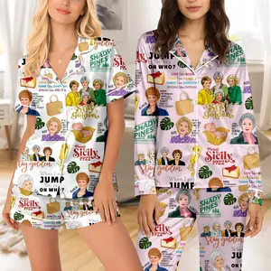 Golden Girl Pajamas Set, 80’s TV Sitcom Women Pajamas, Stay Golden Set, Golden Girls Fan Gift
