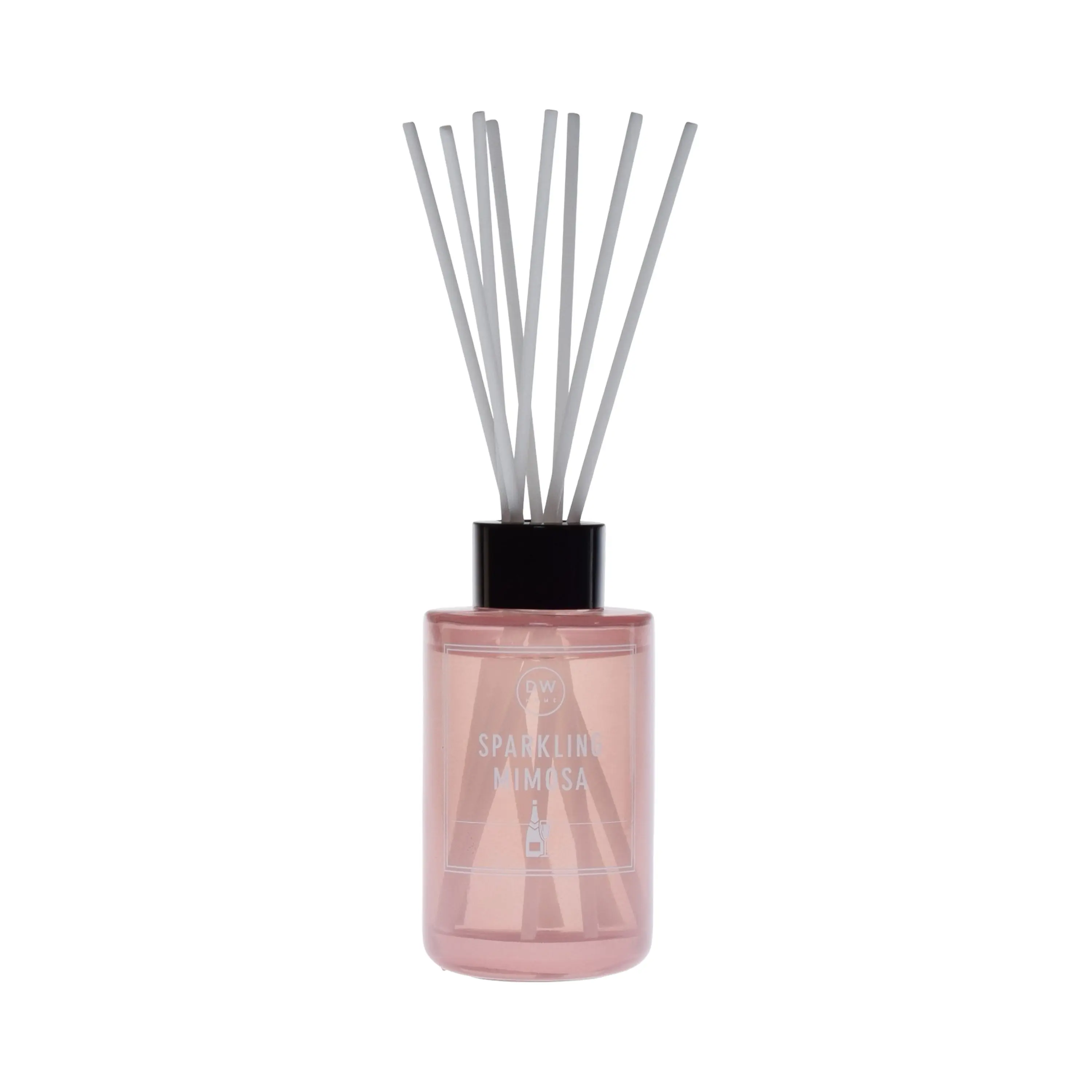 100ml Sparkling Mimosa Scent Aromatherapy Reed Diffuser - Home Fragrance Supplies with Spring Water, Shimmering Spring Water, Crushed Rosemary, Watermelon Rosemary, Black Reeds, Green Honeydew for Indoors, Oil