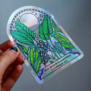 Plant Moon Suncatcher Decal Rainbow Maker