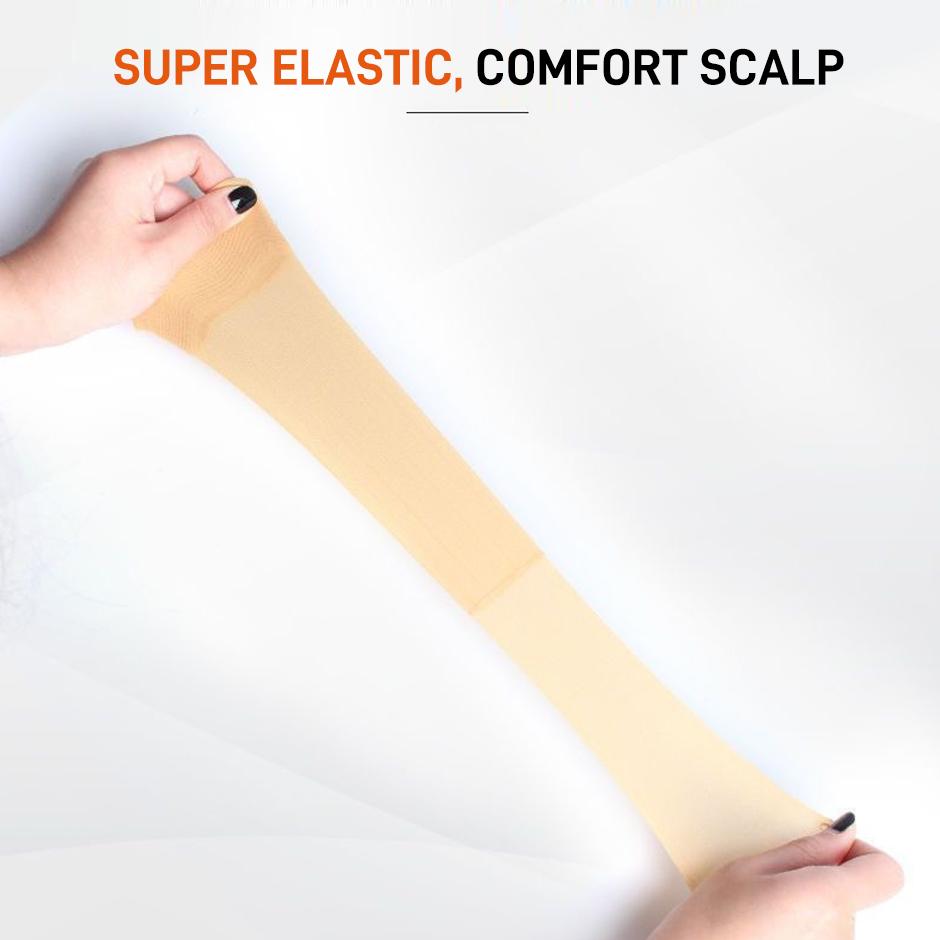 FORGIRL FOREVER One Count Brown Color Lace Wig Cap For Black Women Stretchy Thin Soft Wig Cap