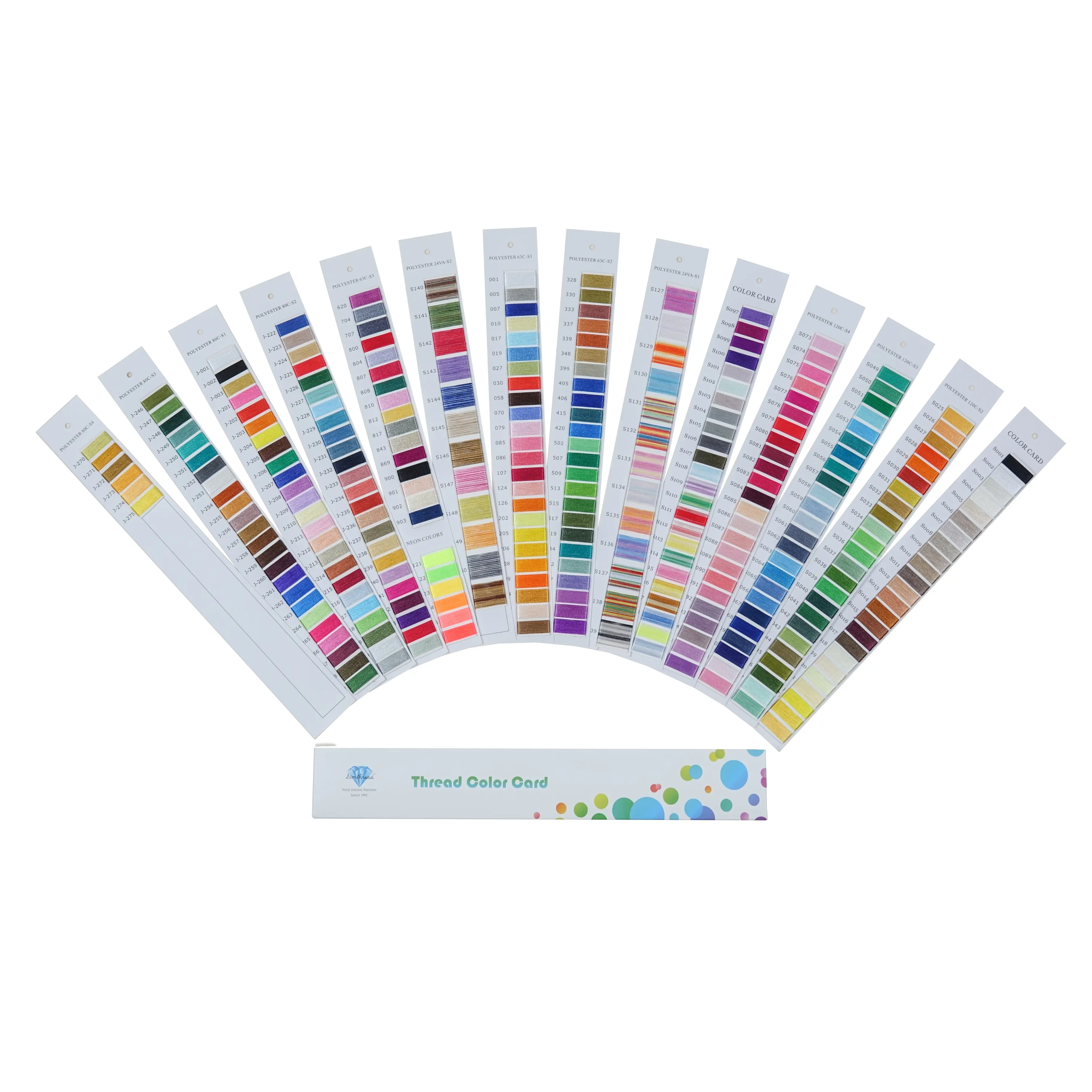 Simthread Embroidery Thread Real Thread Color Card Combo 120 Simthread 63 Brother 80 Janome 6 Neon 25 Variegated Colors