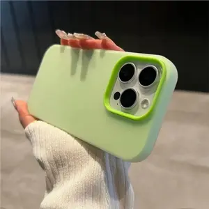 Matte Candy Color 2IN1 Soft Phone Case For iPhone 17 Air 16 15 14 13 12 11 Pro Max Plus 16E X XR XS Shockproof Protective Cover