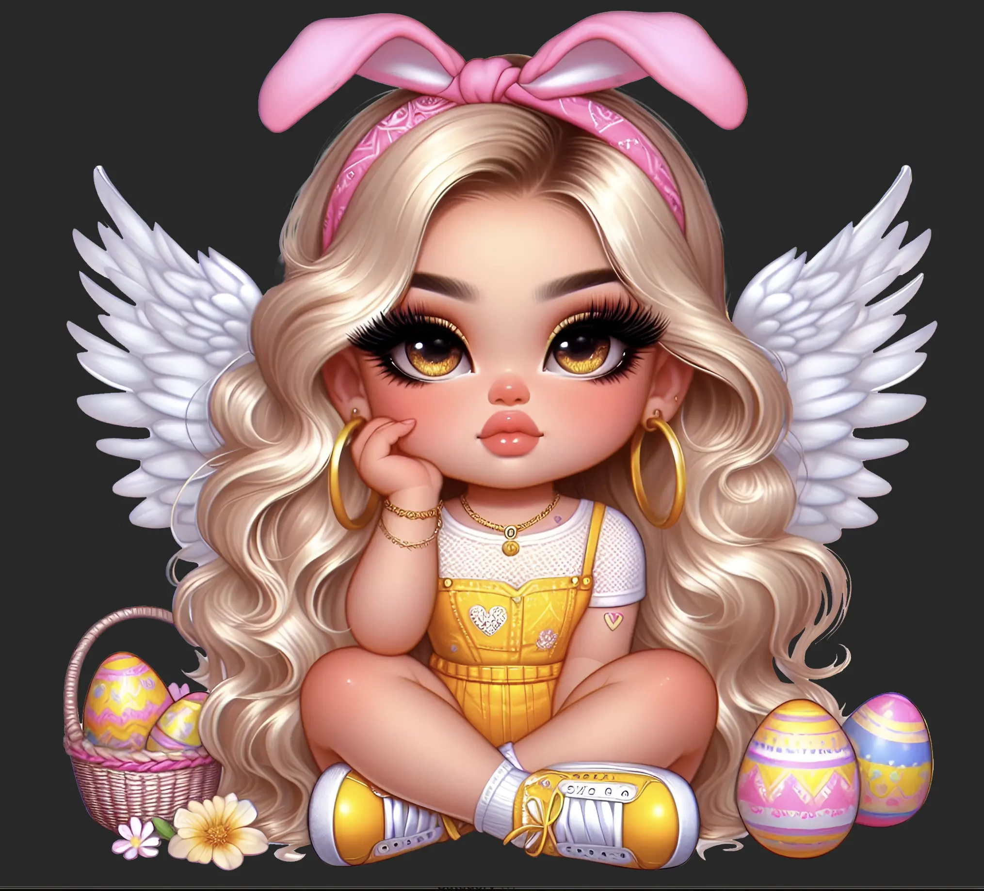Premade Bebe Easter DTF transfers | Ready to press | Direct to film Transfer | Quick shipping| Premade gang sheet