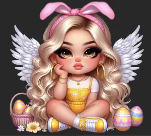 Premade Bebe Easter DTF transfers | Ready to press | Direct to film Transfer | Quick shipping| Premade gang sheet