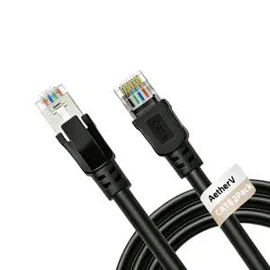 Cat8 Ethernet Cable 1.5FT 2PACK, High Speed Heavy Duty LAN Network Cable 40Gbps 2000Mhz for Gaming PS5 Modem Router X Box-1.5FT/2PACK
