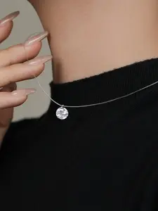 Elegant Mermaid Tears Invisible Chain Necklace, Charming Pendant, Sexy Pendant Design, All-Seasons Fashion Accessory, Perfect Gift Idea