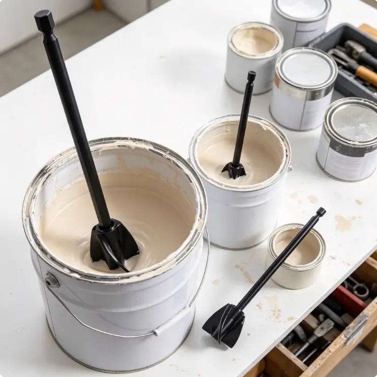 3 pieces of 3 sizes of reusable durable resin mixing rods, plastic mixing rods for DIY process glue/paint (black)