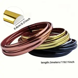 Self-Adhesive Wall Decor Strip, Ceiling Edge Trim, 3D Seam Tape, Gap Filler Tape, Easy Install, for Windows, Ceilings, Floors, Cabinets