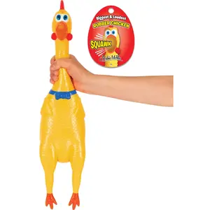 BIGGEST & LOUDEST Rubber Chicken Squeaking Classic Gag Toy - Archie McPhee