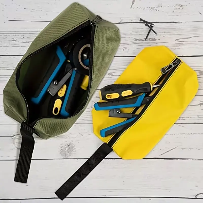 Heavy-Duty Oxford Fabric Tool Pouch, Convenient Access & Storage for Household Tools, Durable Organizer for DIY Projects