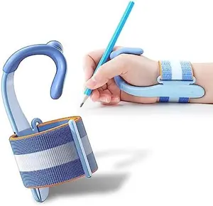 Pencil Grip Corrector for Kids Handwriting - Adjustable Anti-Hook Wrist Correctors for Children Students  Holding Trainer Toddler Finger Grips for Pencils  Posture Training Gripper  marker  cap  holder  Metal Multitool  with Screwdriver