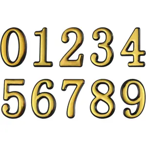 Mailbox Numbers 0-9, Door Address Number Stickers for House/Apartment/Floor,10 Pack 0-9. (4 Inches, )