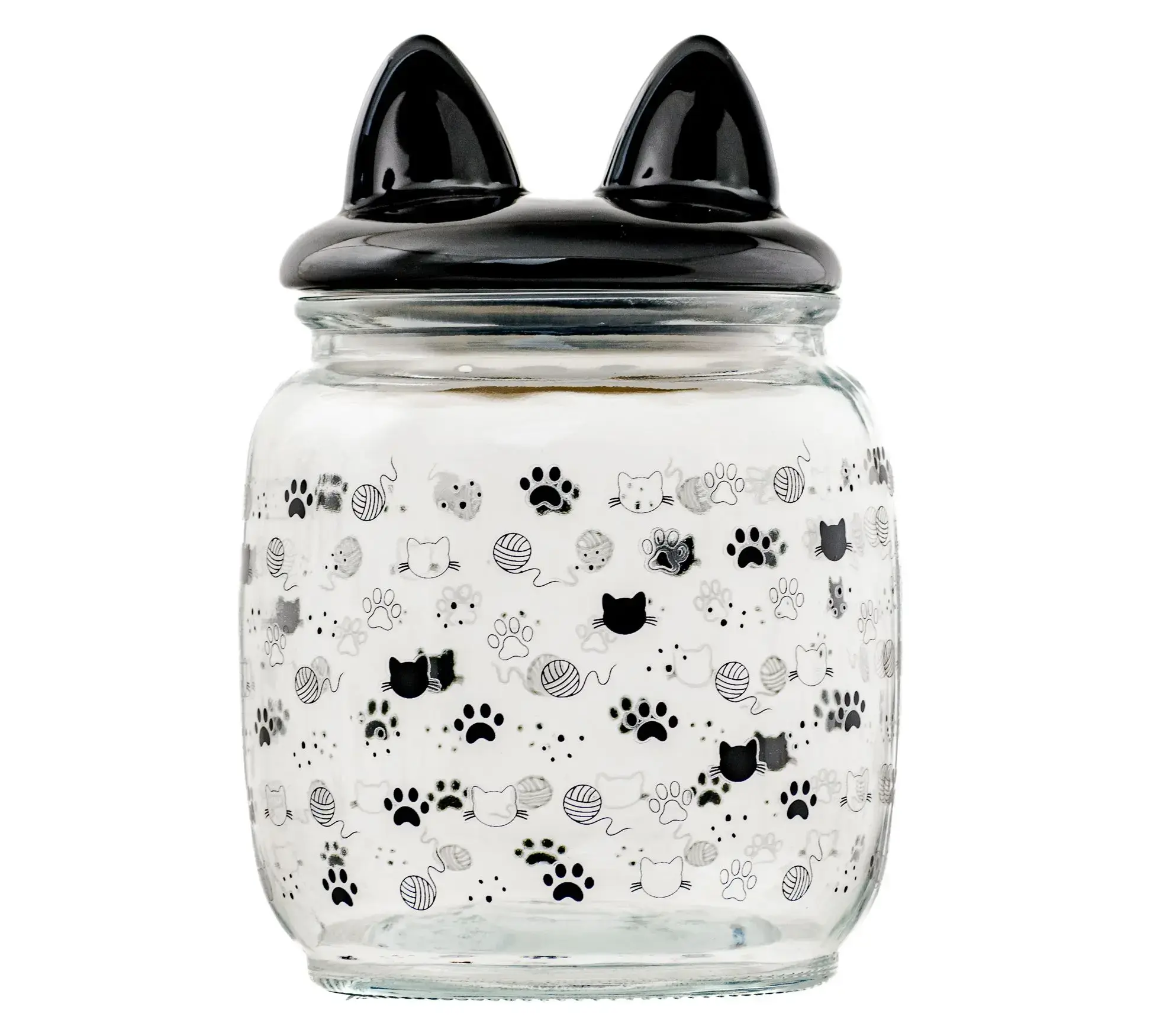 10 Strawberry Street Tight-Seal Lid Pet Treat Canister, 8.5x5.9x5.9" Home Organizer Storage Container for Pet Supplies
