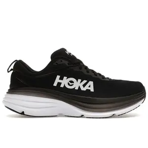 Hoka One One Men's Bondi 8 Black White Running Shoes, from StockX