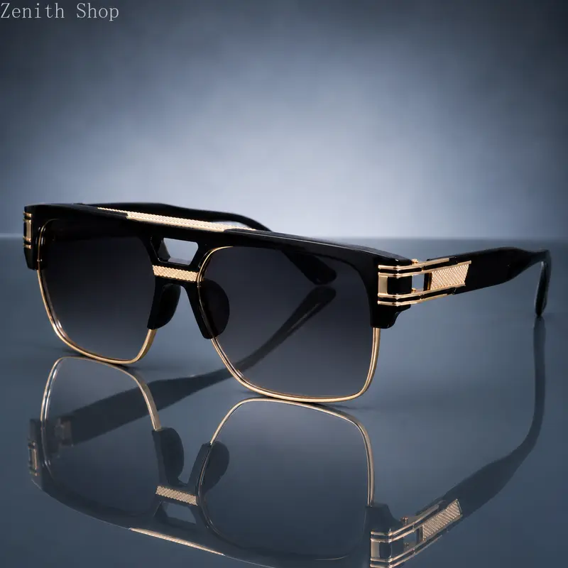 Men's Fashionable Frames Sunglasses - High-Quality, Lightweight Durable PC Vintage Casual Eyewear, Bold Streetwear Outfits Accessory, Hipster Style, Ideal for Daily Use, Dating; Sunglasses for Women