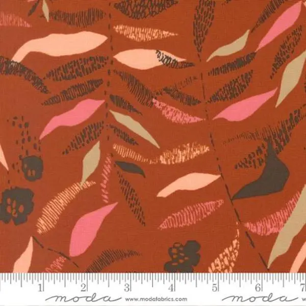 Fabric Moda Spice Textured Frond Boho Haven by the Quarter Yard 45643-14
