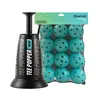 40-in Portable Baseball Training Gear Bundle, Impact-Resistant Mini Tee Popper Pack with 12 Balls to Hit for Solo Drills, Enhanced Hitting & Hand-Eye Coordination