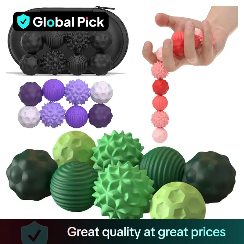 Silicone Magnetic Ball Set, 8 Counts/set Fidgeting Relax Toys with Elastic Texture, Assorted Colors, Stress Relief Toys for Adults & Teens, Fidget Gad