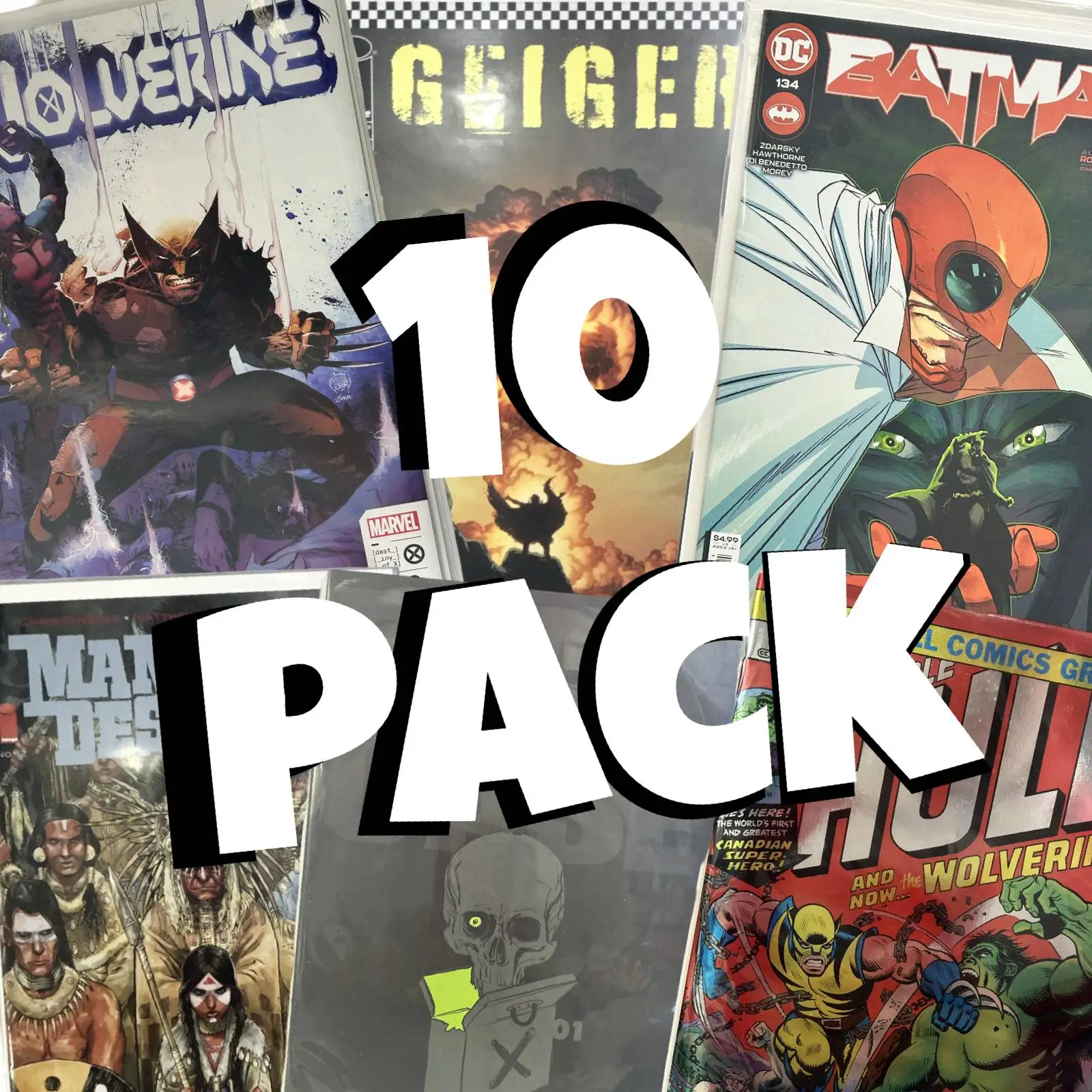 10-Pack of Comics for All Ages - Perfect Gift Set for Superhero Movie Fans New Readers Bonus Freebies Horror Gifting Indie Gems