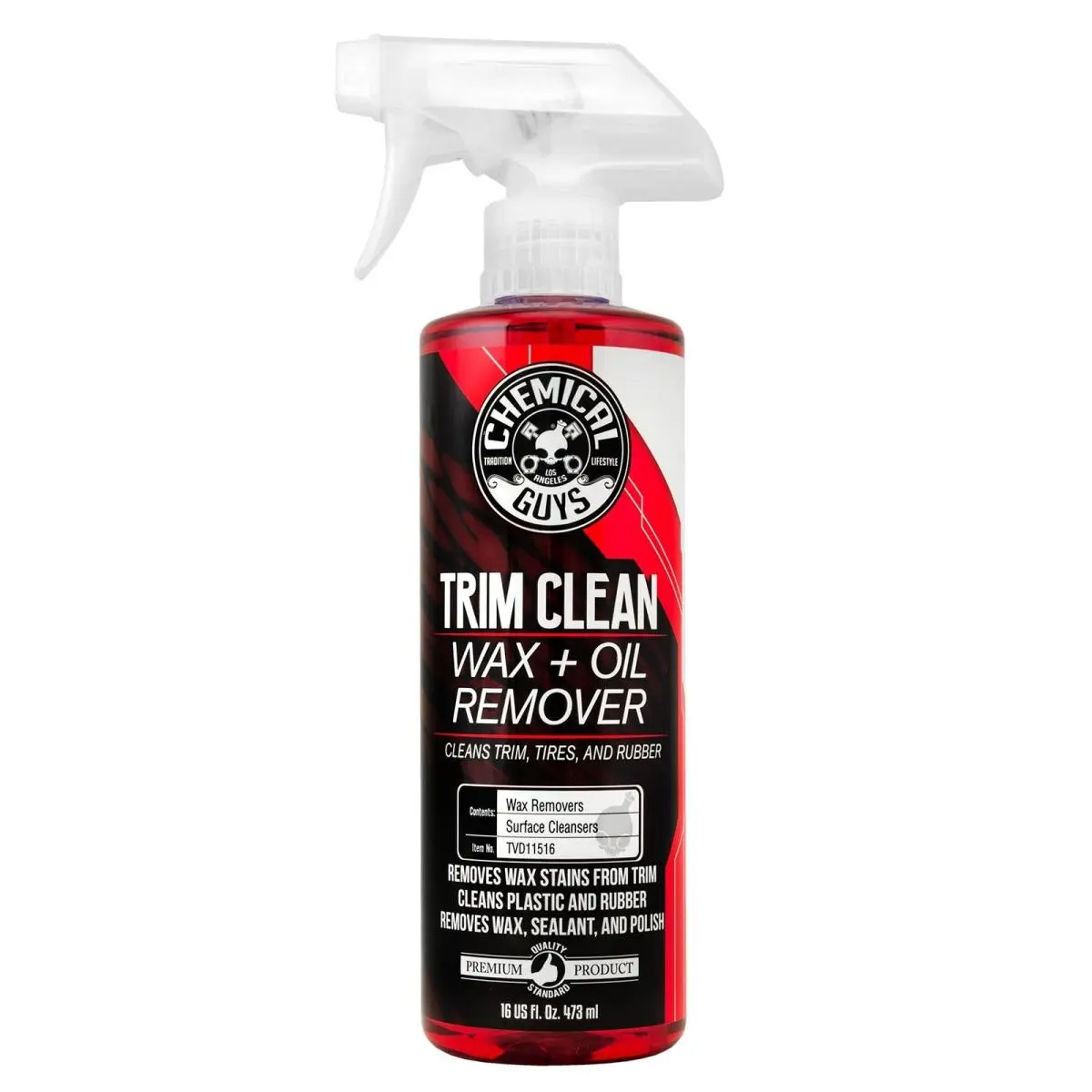 Chemical Guys CHGTVD11516 16oz Trim Clean Automotive Wax Removal Solution - Automotive Car Detailing Supplies That Cleans Trim, Tires, and Rubber