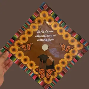 Class of 2026 Graduation Latina glossy cap topper