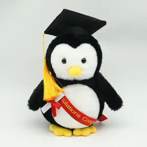 Graduation Season Gift Penguin Plush Toy, Cute Doctor Hat Doll, Soft Stuffed Animal Companion, Perfect Handheld Souvenir