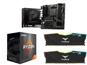 Motherboard CPU Memory Combo - MSI PRO B550M-VC WIFI Bundle with AMD Ryzen 5 5500 and Team Group TF3D416G3200HC16FDC01 Motherboard CPU Memory Combo - MSI PRO B550M-VC WIFI Bundle with AMD Ryzen 5 5500 and Team Group TF3D416G3200HC16FDC01