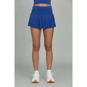 Mediterranean Blue Pleated Tennis Skirt